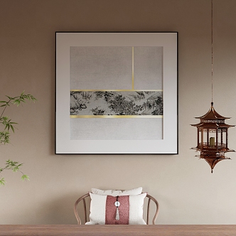 New Chinese Decorative Painting 3d model