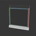 Modern Metal Mesh Fence With Sturdy Frame And White Marble Base