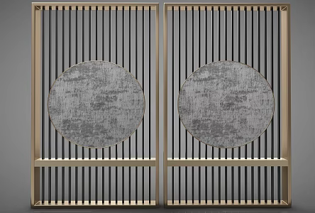 Modern style partition 3d model