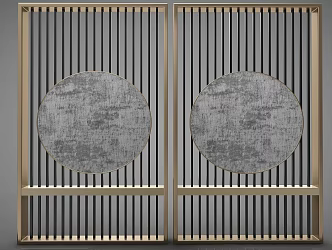 Modern style partition 3d model