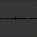 Tactical Modern Black Rifle With Scope And Bullets On Gray Surface