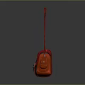 Stylish Red Daily Use Bag With Adjustable Strap And Metal Buckles Design