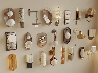 French style wall lamp 3d model