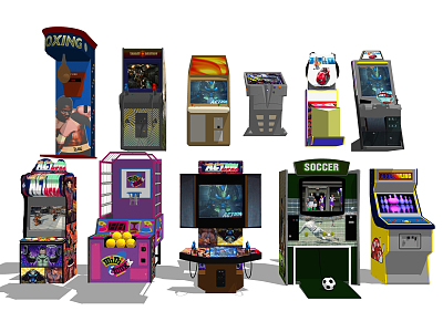 modern game machine game machine game equipment 3d model