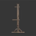 Rustic Wooden Wine Rack Furniture With Multi Tier Shelves And Natural Texture Design