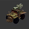 Military Weapon Armored Off Road Vehicle With Cannon And Heavy Armor