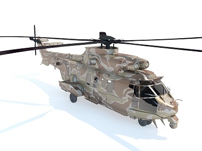 Style Helicopter Aircraft Fighter Military Equipment 3d model