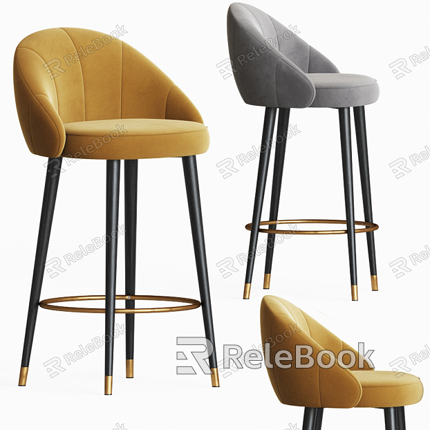 Modern Bar Chair Fabric Bar Chair model