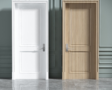 Modern door combination 3d model