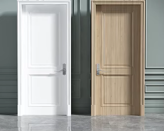 Modern door combination 3d model