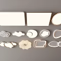 Various Shaped Ceiling Lights With Diverse Designs For Home Decoration 3d model