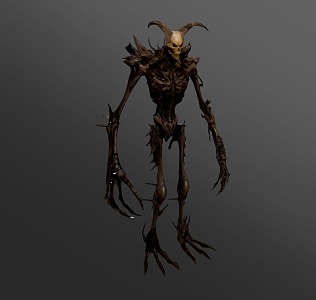 Tree Man Strange Scarecrow Horror Tree Man Horror Monster Game Character 3d model