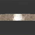 Decorative Gray Textured Long Slab With Brick Pattern Surface Design 3d model