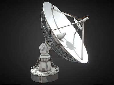 Household Satellite Dish Antenna As Daily Electrical Appliance With Metal Stand 3d model Household Satellite Dish Antenna As Daily Electrical Appliance With Metal Stand 3d model