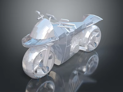 Motorcycle Two-wheeled Motorcycle Cross-country Motorcycle Road Race Motorcycle Motor Vehicle Transport 3d model