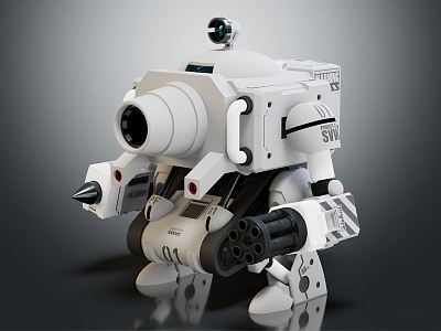 Modern Robot Warpolice Machine Armor 3d model