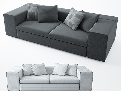 Casual Sofa Combination Casual Sofa Living Room Sofa Multi-Person Sofa Pillow Home Furniture Simple model