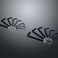 Black Allen Wrenches Tool Set With Multiple Sizes And Silver Ring Holder
