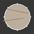 Red Snare Drum With Wooden Drumsticks For Household Daily Use