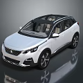 White SUV With Black Roof Modern Design Sleek Body Alloy Wheels And Panoramic Sunroof