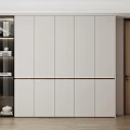 Minimalist Style Sideboard Storage Cabinet 3d model