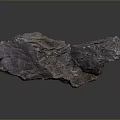 Raw Natural Wooden Stone With Irregular Shape And Brown Purple Textured Pattern