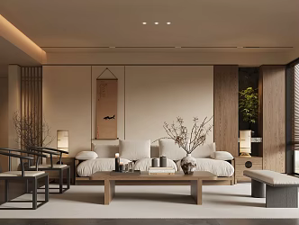 Song style living room 3d model