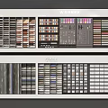 Modern Display Shelves With Various Styles Colorful Designs And Layered Storage For Retail Use