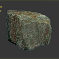 Rock Block Rock Block Rock Specimen Boulder Big Stone Block Rock Stratum Rock Stratum Rock Stratum Rock 3d model