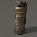 Grenade Grenade Sci-fi Grenade Smoke Bomb Flash Bomb High Explosive Bomb Tear Bomb Grenade Simple Mold Grenade Low Mold Low Face Grenade Game Grenade 3d model