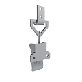 Stainless Steel Metal Clamp with Mounting Plate and Secure Locking Mechanism
