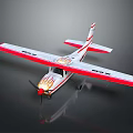 Red and White Passenger Airplane Featuring Flame Patterns on Wings and Royal Air Markings