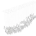 Modern Artistic Chandelier With Silver Fish Shaped Pendants Hanging Design