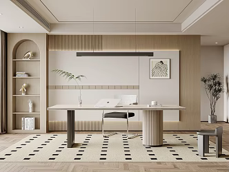 Modern study 3d model