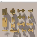 Golden Brass Furniture Hardware Various Types And Styles For Home Applications
