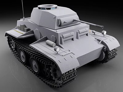 Gray Military Tank With Armored Turret Cannon Tracks And 3d model Gray Military Tank With Armored Turret Cannon Tracks And 3d model