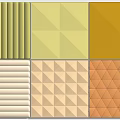 PVC density board modeling sound-absorbing felt wall decoration modeling 3d model