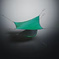 Green Mesh Hammock Furniture With Sturdy Frame For Comfortable Outdoor Relaxation Use