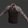Gray And Black Long Sleeve Half Zip Color Block Casual Top For Daily Wear