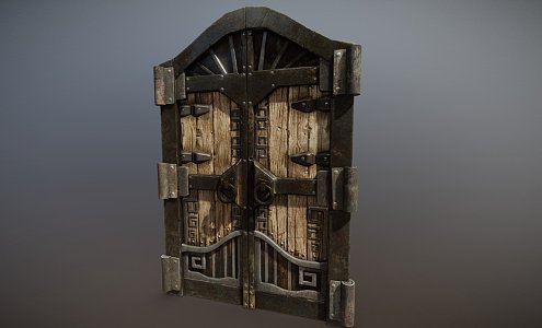 Dwarf Door Entrance 3d model