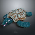 Turtle Cartoon Turtle Snapping Turtle Chickbill Turtle Reptile Cold Blooded Animal Reptile Class 3d model