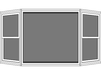 Foldable Room Divider With Central Large Panel And Side Smaller Panels 3d model