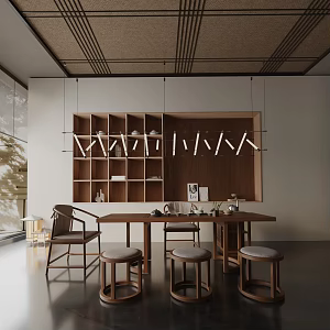 Modern table combination 3d model