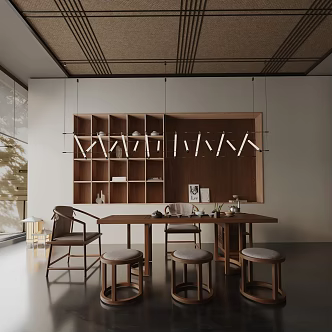 Modern table combination 3d model