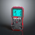 Handheld Detection Device Red Black Design With Digital Display Screen Gas Leak Monitoring Tool