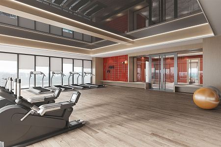 Modern Gym 3d model