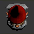 Woman Standing With Adorable Garden Gnome Wearing Red Pointed Hat And White Beard