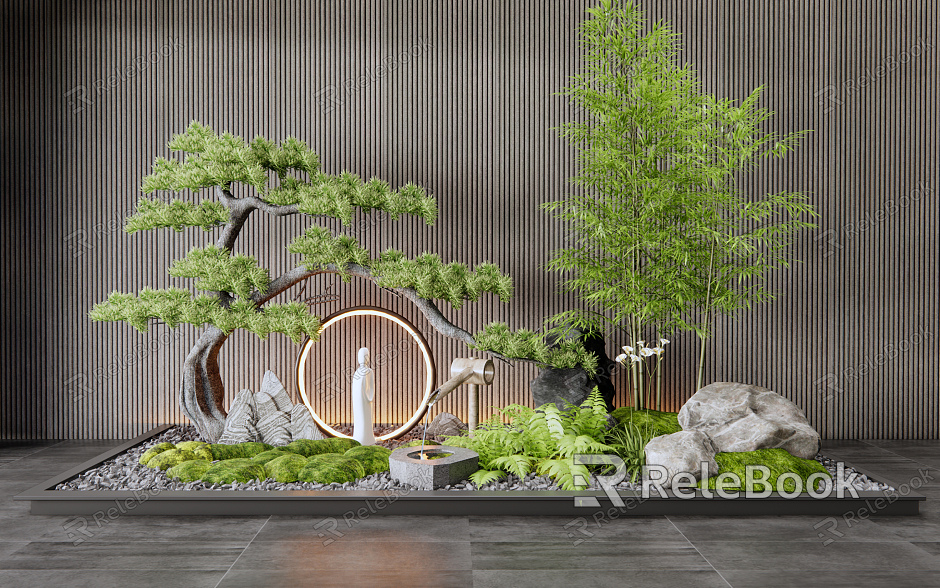 New Chinese style landscape sketch interior landscape model