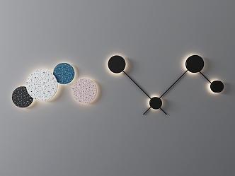 Wall lamp combination 3d model