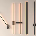 Modern Minimalist Wall Lamps With Slim Linear Shapes And Soft Illumination For Indoor Wall Decoration